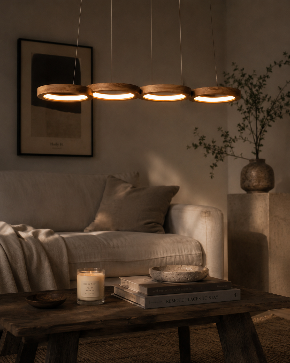 Wood Pendant Light